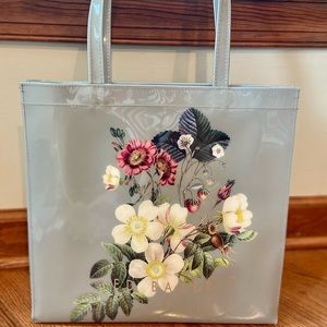 NWOT Ted Baker Floral Patent Leather Tote